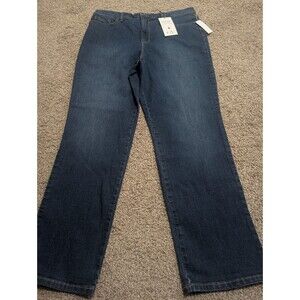 Women's Gloria Vanderbilt Amanda Jean Size 16 Classic Fit Tapered Slimming NWT